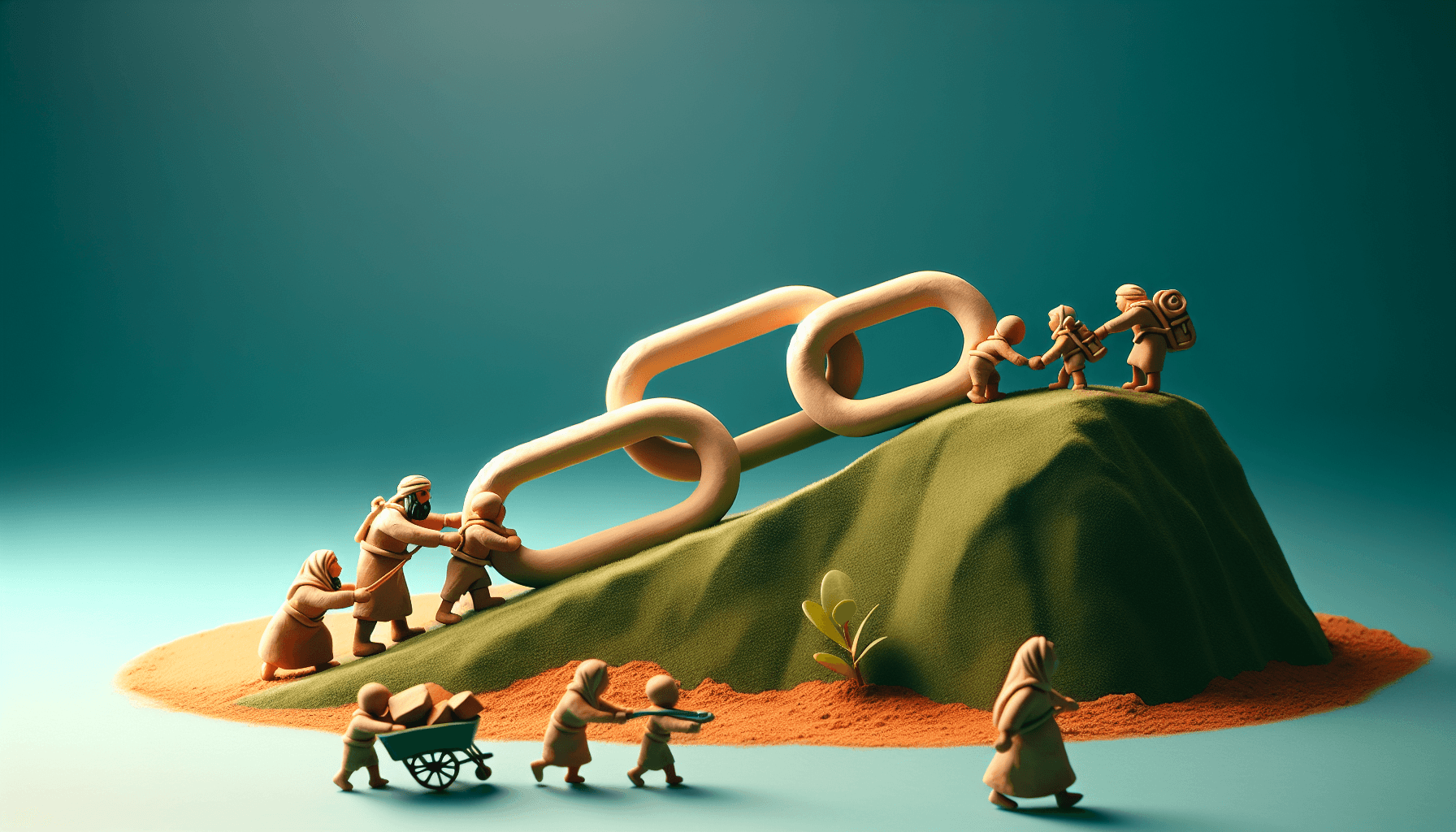 A focused group of digital marketers analyzes data on laptops, discussing strategies and pitfalls of AI SEO backlink exchange in a modern office setting.
