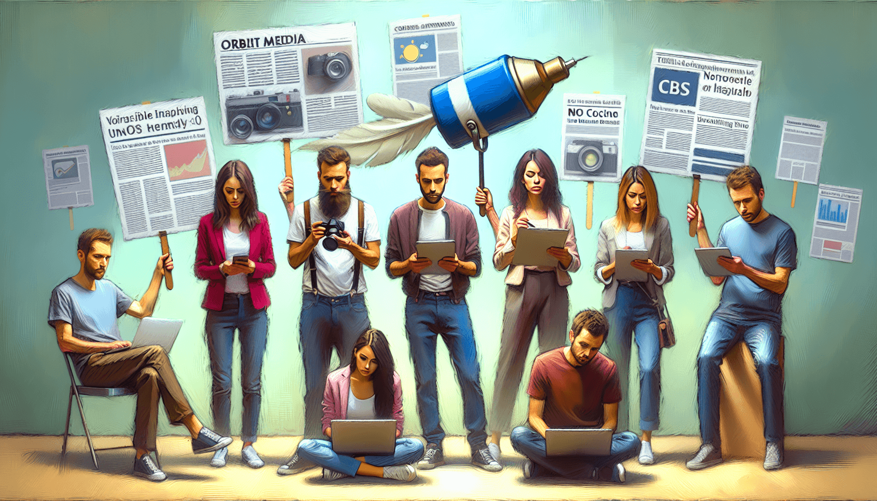 A small business team collaborates around a laptop, discussing content management tools, emphasizing usability and daily consistency in their workflow.